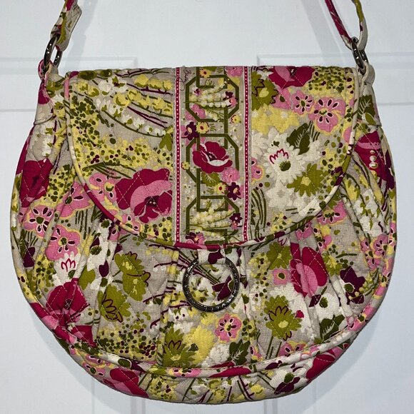 Vera Bradley Saddle Up Bag in "Make Me Blush" Pattern - Picture 1 of 10
